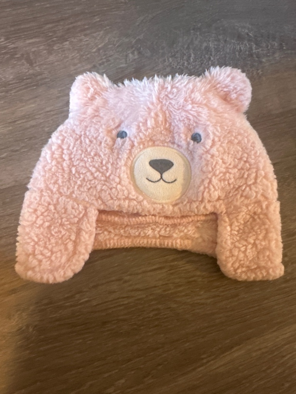 Pink bear beanie